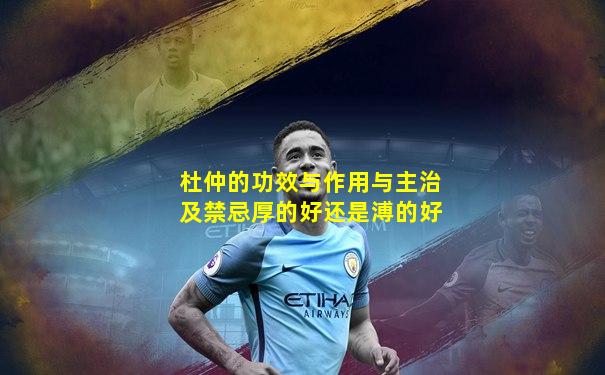 杜仲的功效与作用与主治及禁忌厚的好还是溥的好